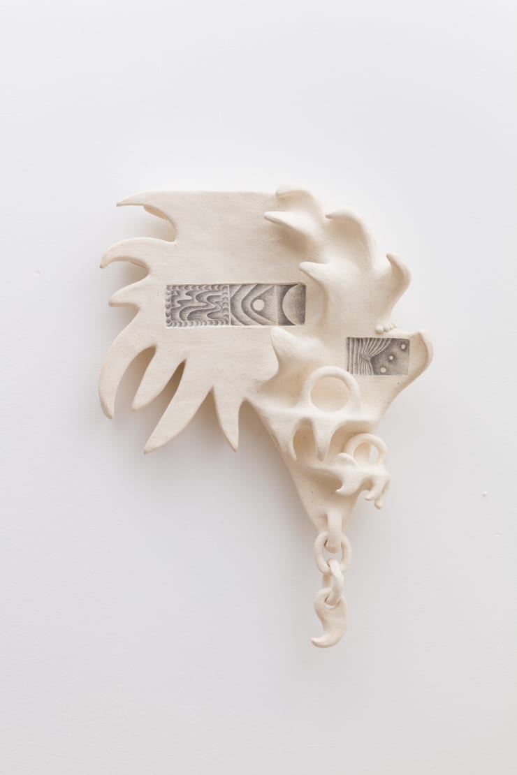 Ayla Tavares Earendel, 2024 Graphite on ceramic