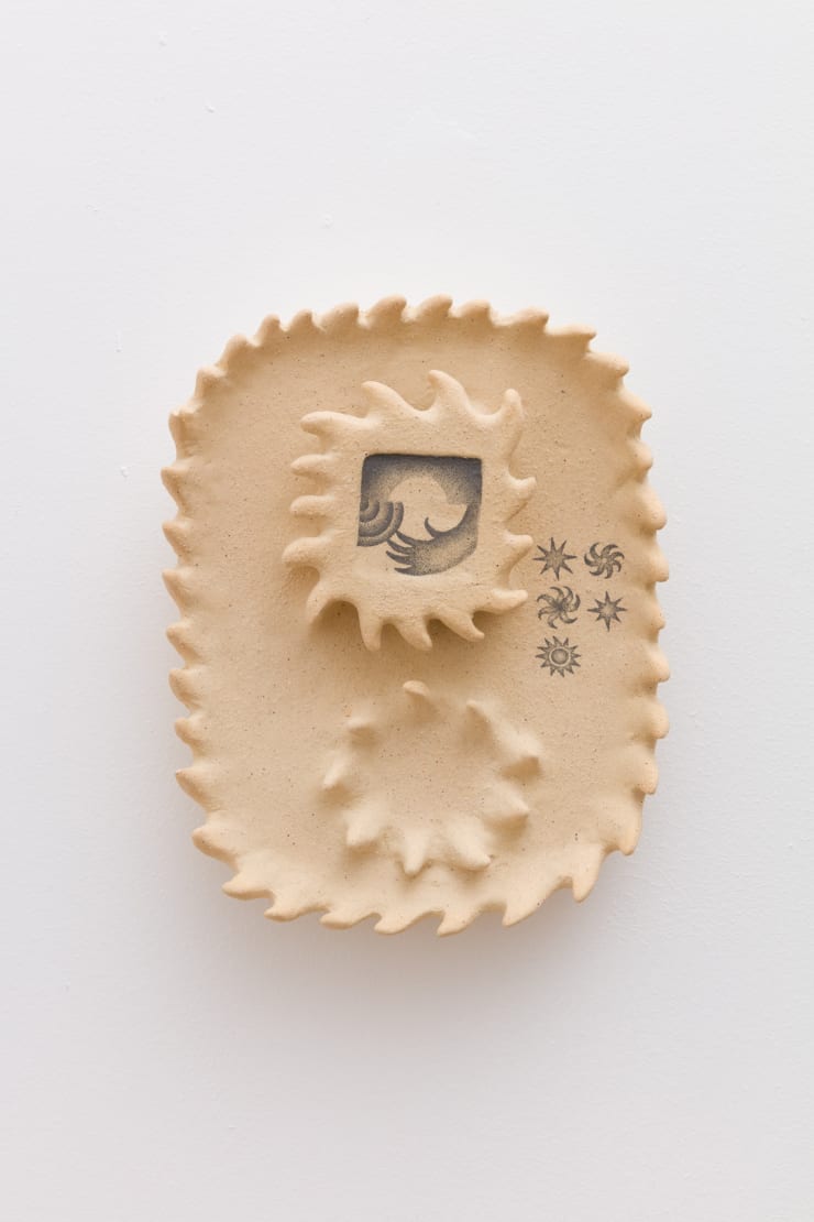Ayla Tavares Icarus, 2024 Graphite on ceramic