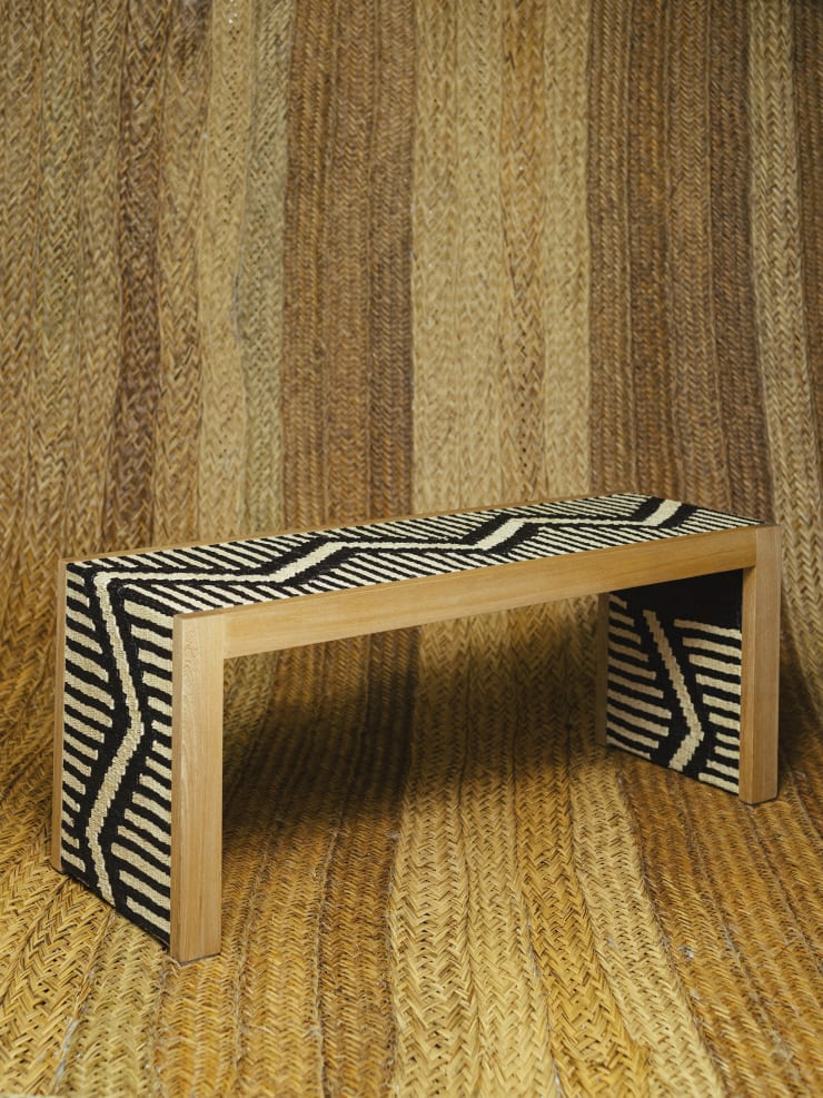 Lucia Echavarria Chimichagua Bench (Black and White), 2023