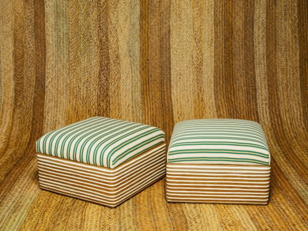 Lucia Echavarria Pair of Cana Flecha and San Jacinto Ottoman, 2023