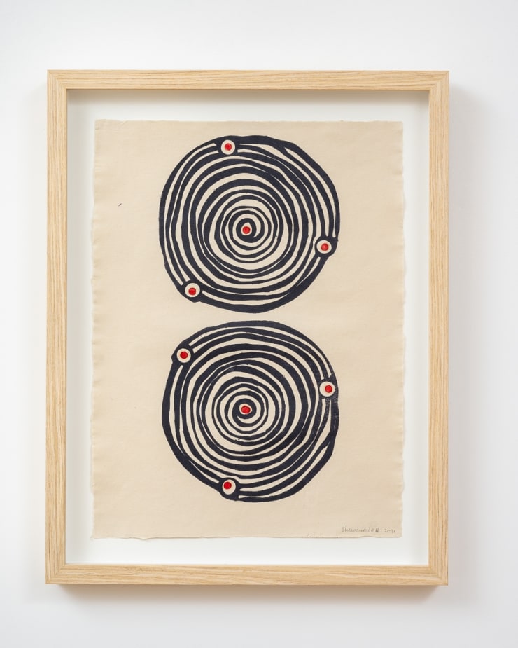 Sheroanawe Hakihiiwe Hetu Misi Misiri (Sky that announce illness), 2021 Monotype on natural fibre paper