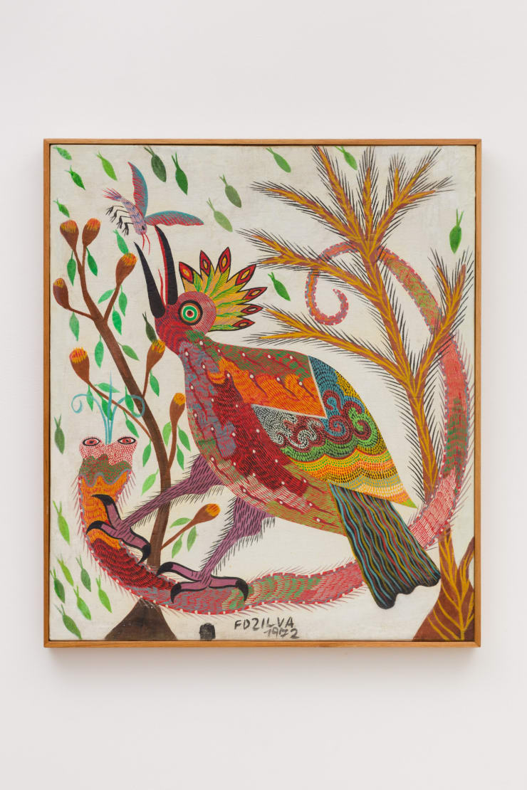 Chico da Silva Untitled, 1972 Gouache and mixed media on canvas