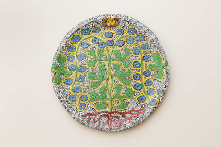 Christabel MacGreevy Medallion, 2025 Glazed stoneware