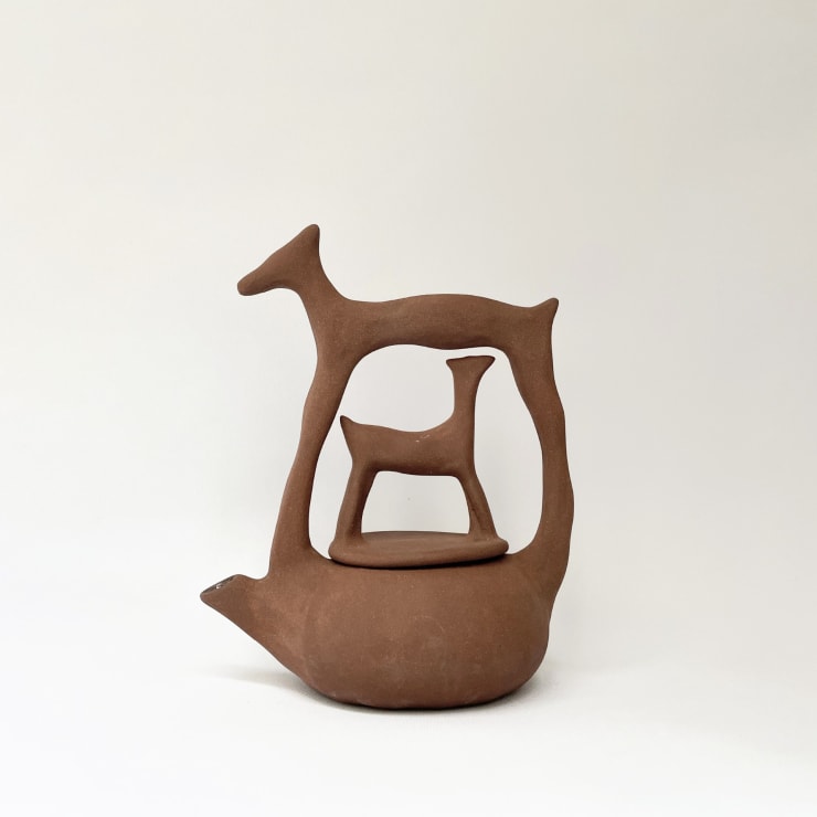 Zoe Grenaudier Tout ira bien (Everything will be fine), 2024 Red chamotte stoneware