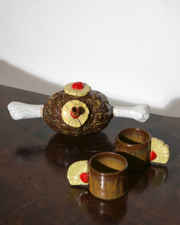 Lindsey Lou Howard Pork Pot Set, 2025 Stoneware, glaze