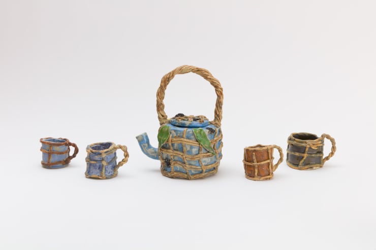 Superpoly Wicker Teapot, 2020 Glazed stoneware