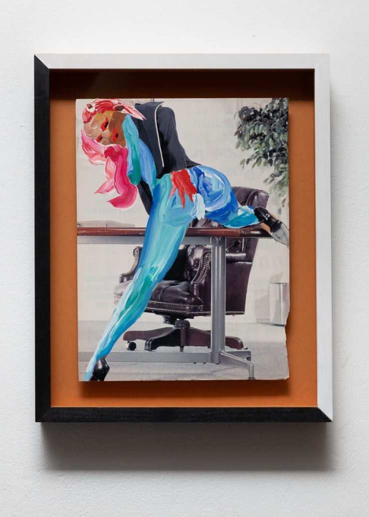 assume vivid astro focus La Puss in the Boots, 2018 Tempera on magazine paper