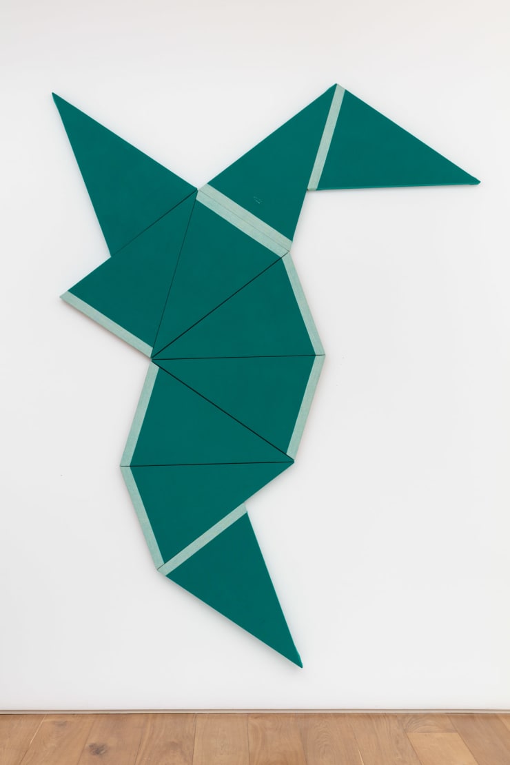 Alek O. Tangram (Colibri), 2018 Stretched synthetic fabric from a parasol