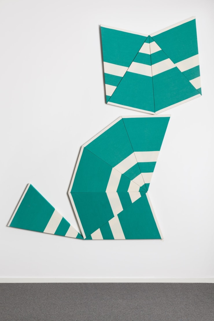 Alek O. Tangram (Cat), 2015 Stretched synthetic fabric from a parasol.