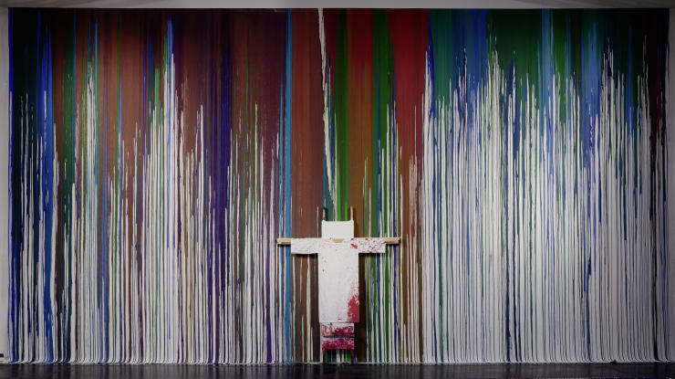 Hermann Nitsch, Installation View: 'Bayreuth Walküre', nitsch museum, Mistelbach, Oct 2021 – Nov 2022. Photo ©Manfred_Thumberger