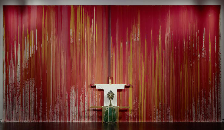 Hermann Nitsch, Installation View: 'Bayreuth Walküre', nitsch museum, Mistelbach, Oct 2021 – Nov 2022. Photo ©Manfred_Thumberger