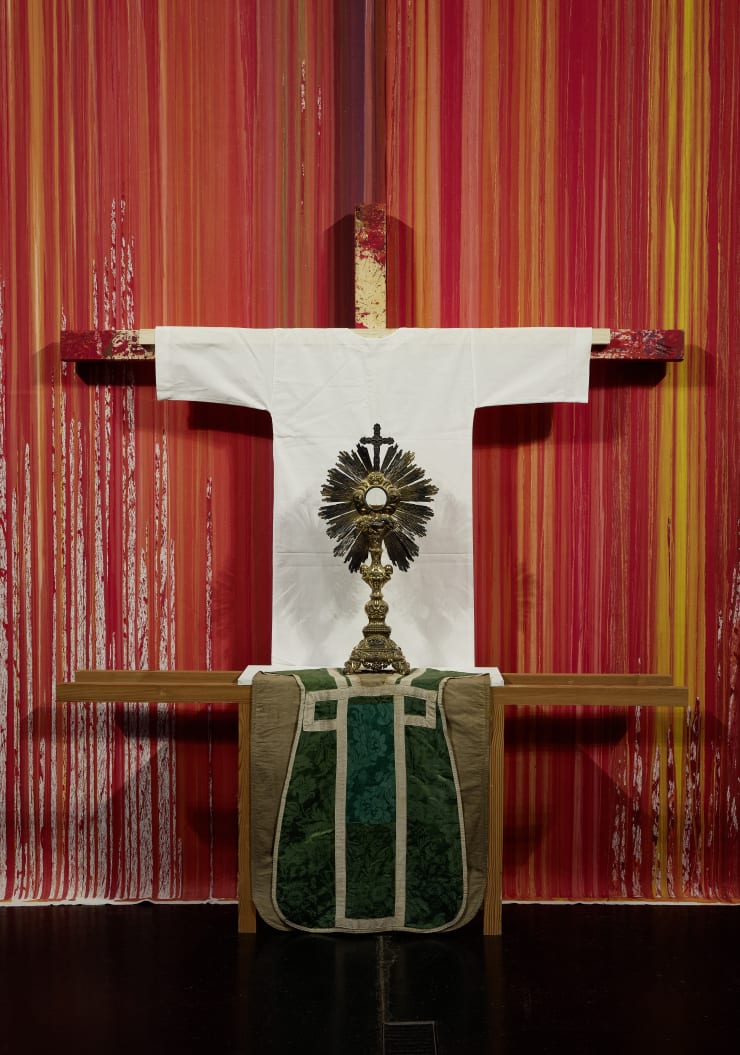 Hermann Nitsch, Installation View: 'Bayreuth Walküre', nitsch museum, Mistelbach, Oct 2021 – Nov 2022. Photo ©Manfred_Thumberger