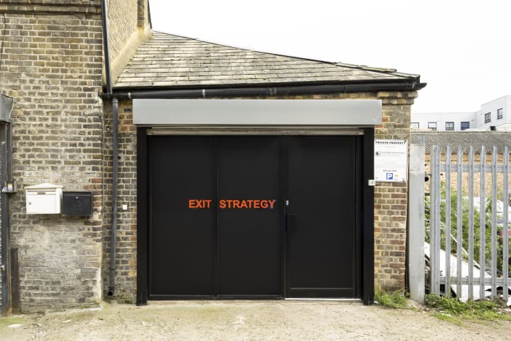 Installation View: Richie Culver, Exit Strategy, Carlos/Ishikawa, London, 2024 (photo credits to Damian Griffiths)