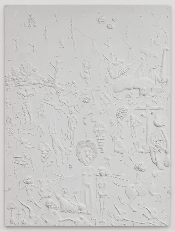 Tim Noble, Imaginary Beings, 2020, Cast in jesmonite, each panel: 94.44 x 121.92 x 7.62 cm, 37 1/8 x 48 x 3 in, Edition 1/2 plus 1 AP photography curtesy: kunst-dokumentation.com