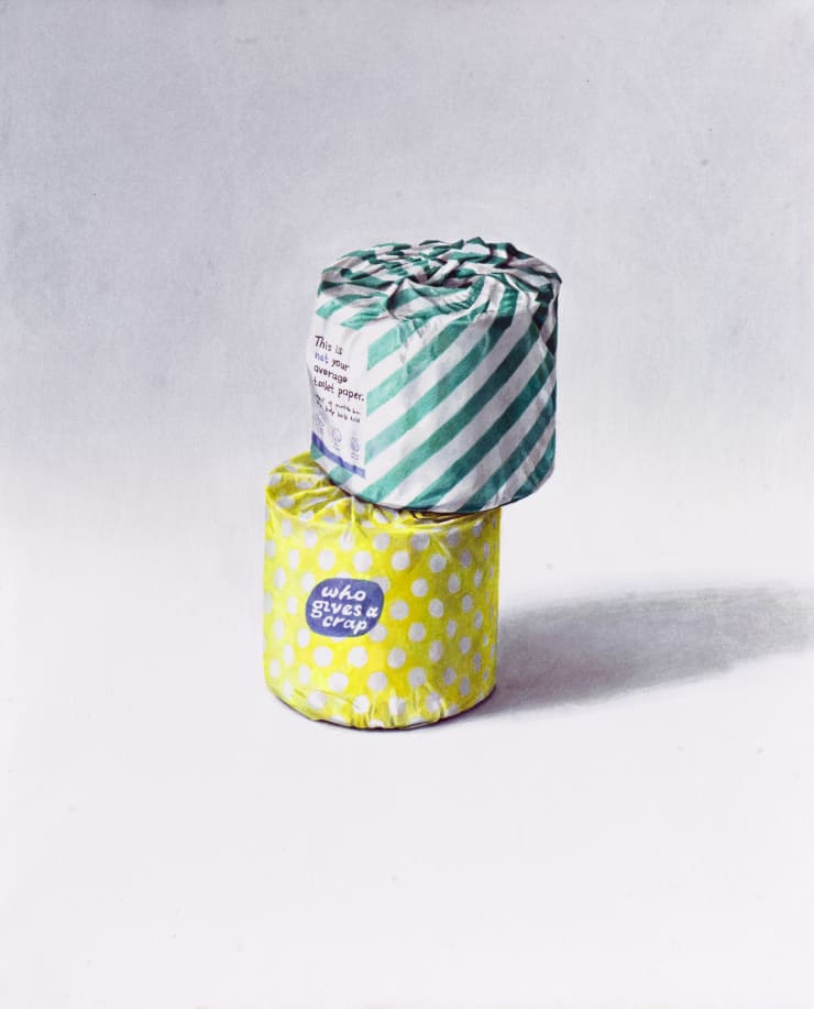 Alina Kunitsyna, Who gives a crap?, 2019, Ink on paper, 60 x 50 cm