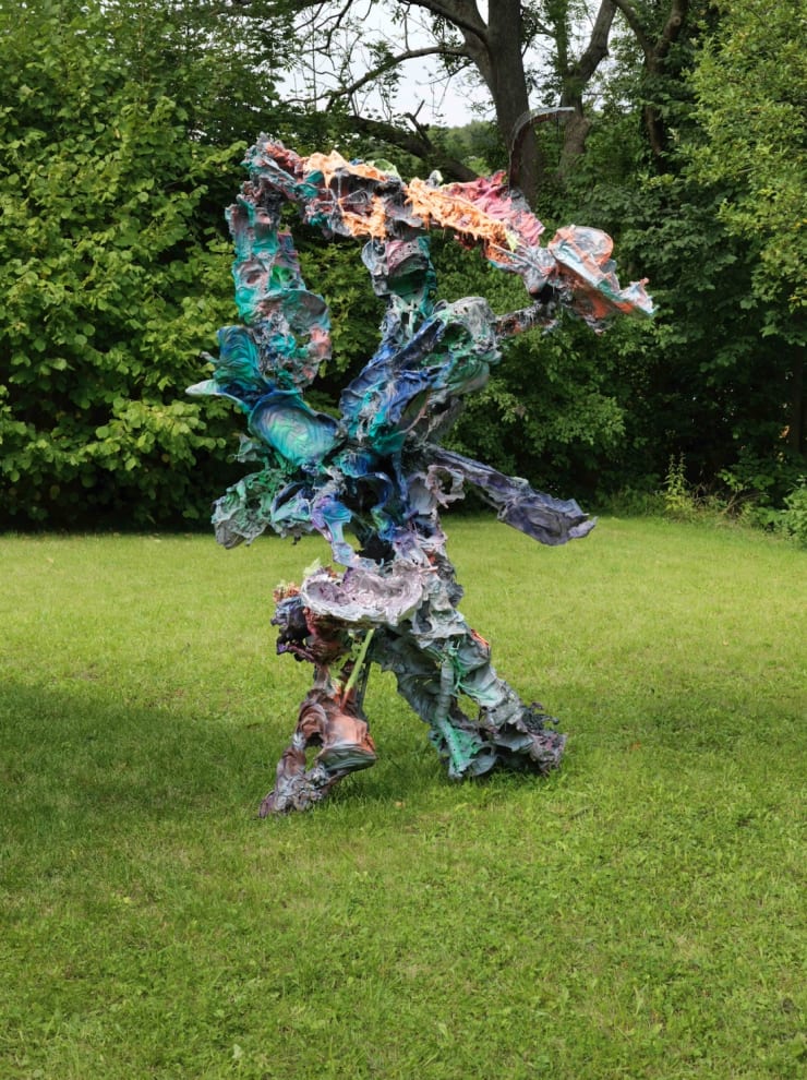 Karl Karner Oimos, 2019 Aluminum, enamel paint,silicone 140 x 190 x 146 cm Photo: © FARBPRAXIS