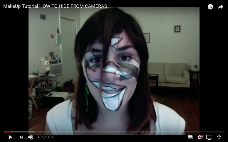 Jillian Mayer, Makeup Tutorial - How To Hide From Cameras, 2013 Video, 3 min 37 sec
