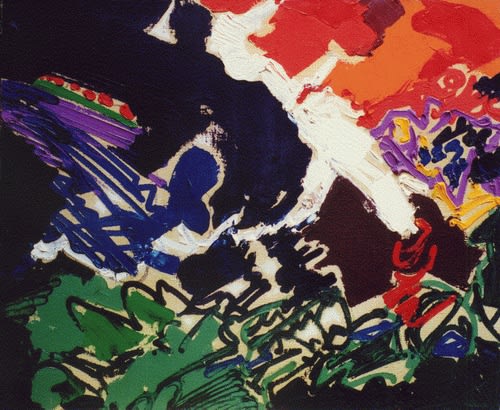 Ah!Ah! Victor Hugo, 1971, olio su tela, cm 50x60