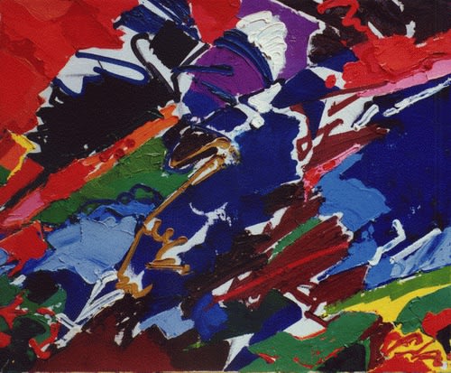 Exposition du probleme central,1972, olio su tela, cm 50x60