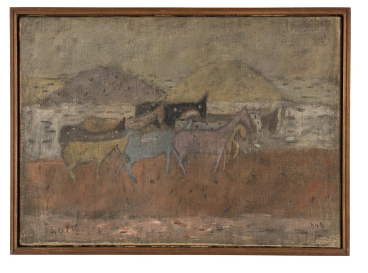 1. Asinelli, 1948, olio su tela, cm 51x71