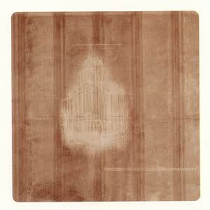 Maison pattanji, 2001, cm 200 x 200, abrasione su pvc