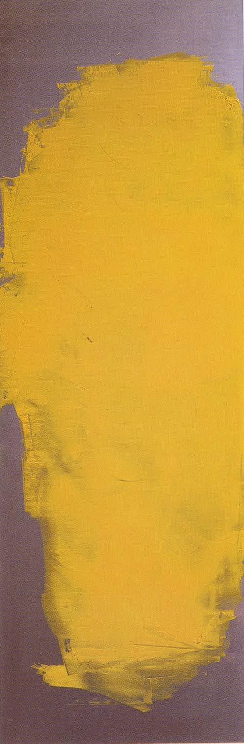 Frassino, 2002, olio su acciaio, cm 150x50