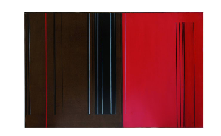 Chapultepec, 1966, olio su tela, cm 66X101