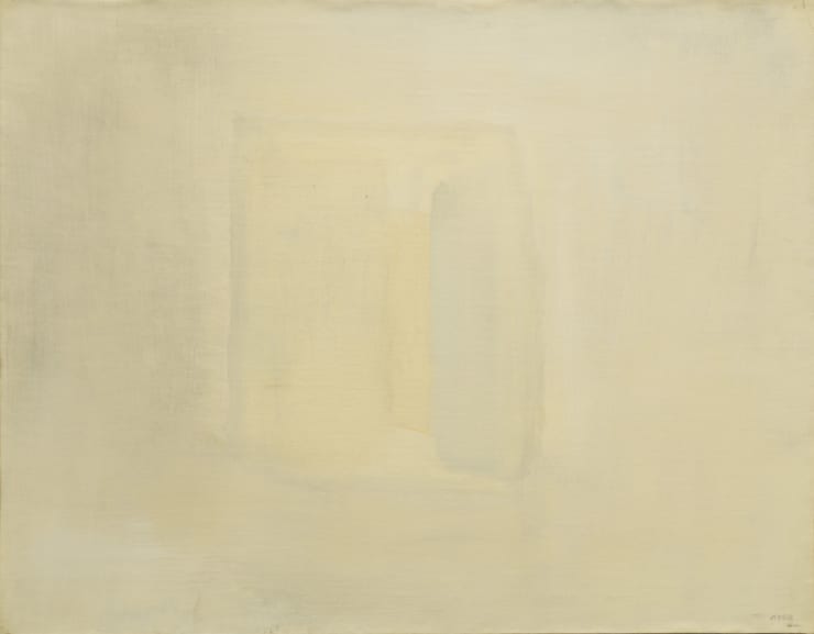 Paysage, fine anni 60, tempera su carta intelaiata, 63.5x50 cm