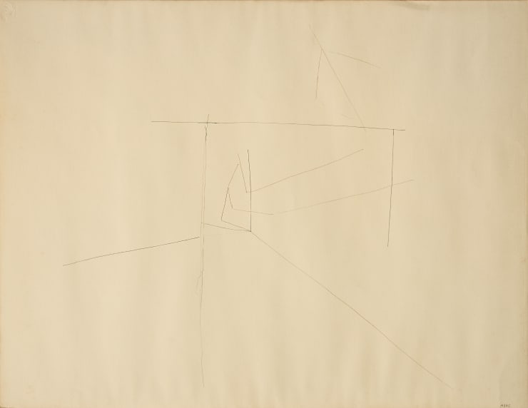 Senza Titolo, 1959, inchiostro su carta, 50x64.8 cm