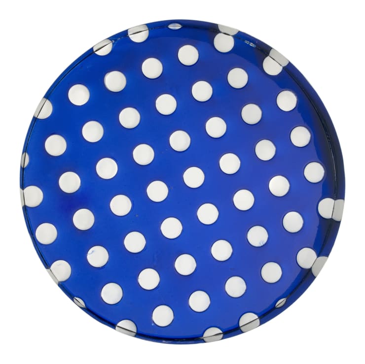 Kamigami Blue Bubble, 2017, tecnica mista su legno e acciaio cromato verniciato, cm 60x60x12