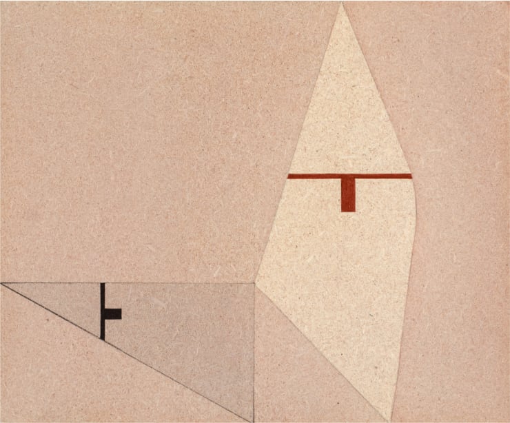 AC Murale 4-4 – x BL, 1973, cm 35x42, acrilico su pavatex.