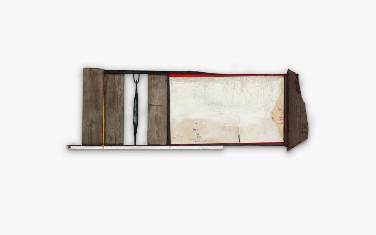Giuseppe Maraniello Gianfranco ed io 1990 mixed media cm 35x100