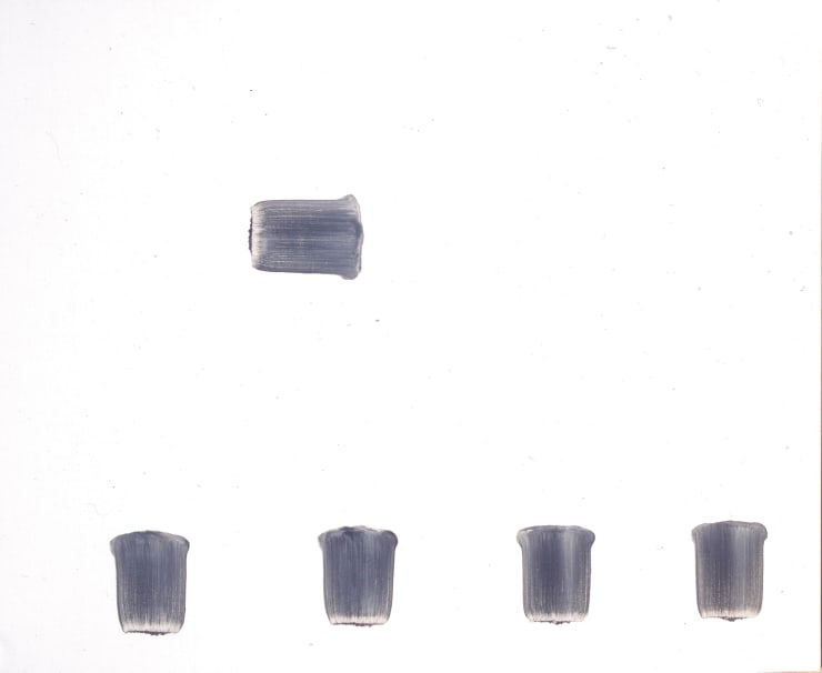 Lee Ufan Correspondance, 1994 olio e pigmenti minerali su tela cm 130x160