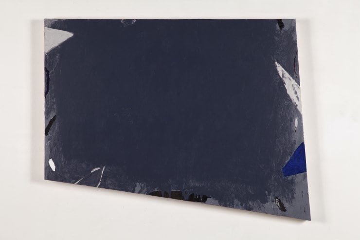 Senso grigio, 1993, tecnica mista su tela, cm 114x84,5.