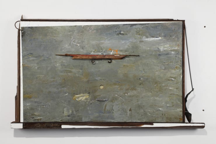 Il gambo dei fiori, 2010, tecnica mista, cm 92X154,5X11