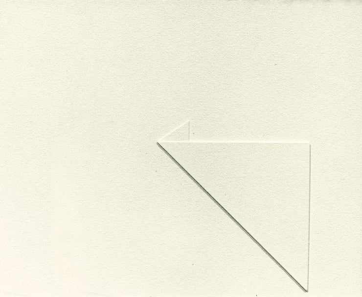 Rilievo 351, 1968, cm 25x30, olio su pannello in legno
