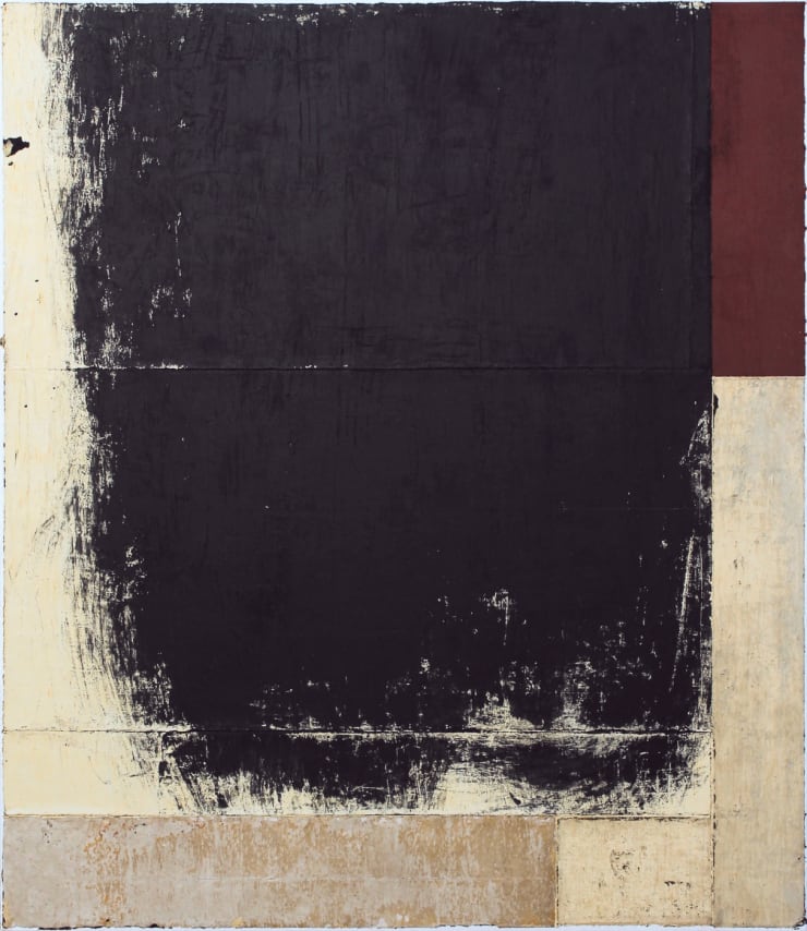 Huella producida inadvertidamente, 2011, calco in caucciù e gomma acrilica su tela, cm 150X130