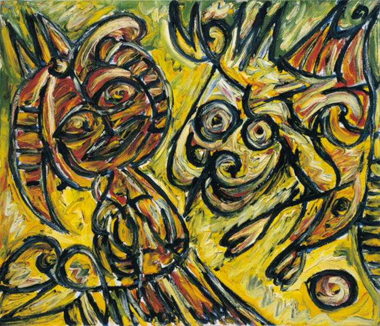 No Title, 1985, olio su tela, cm 60X70