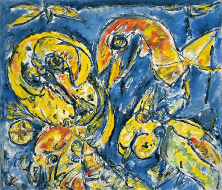 No Title, Molesmes, 1985, olio su tela, cm 60X70