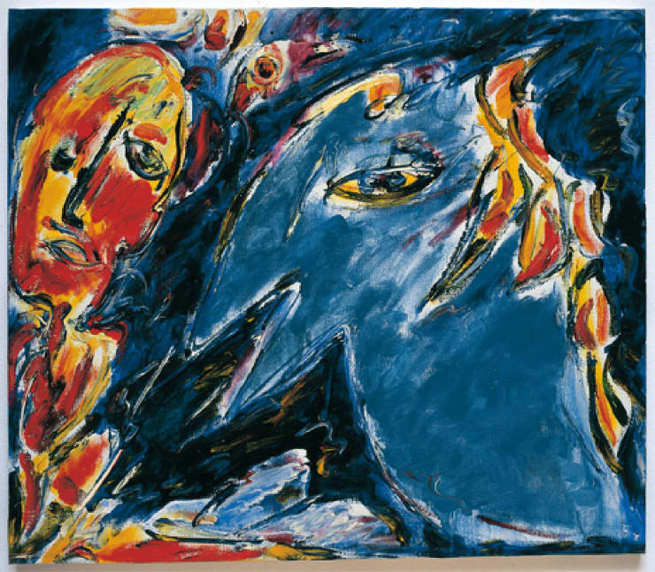 No Title, 1985, olio su tela, cm 60x70