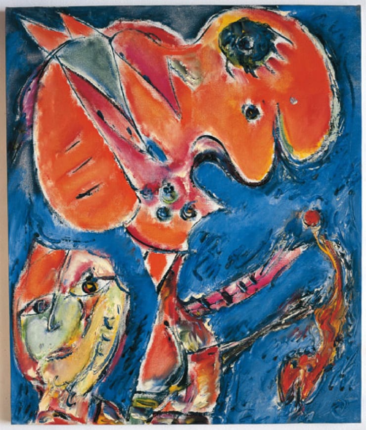 No Title, Molesmes, olio su tela, cm 60X70