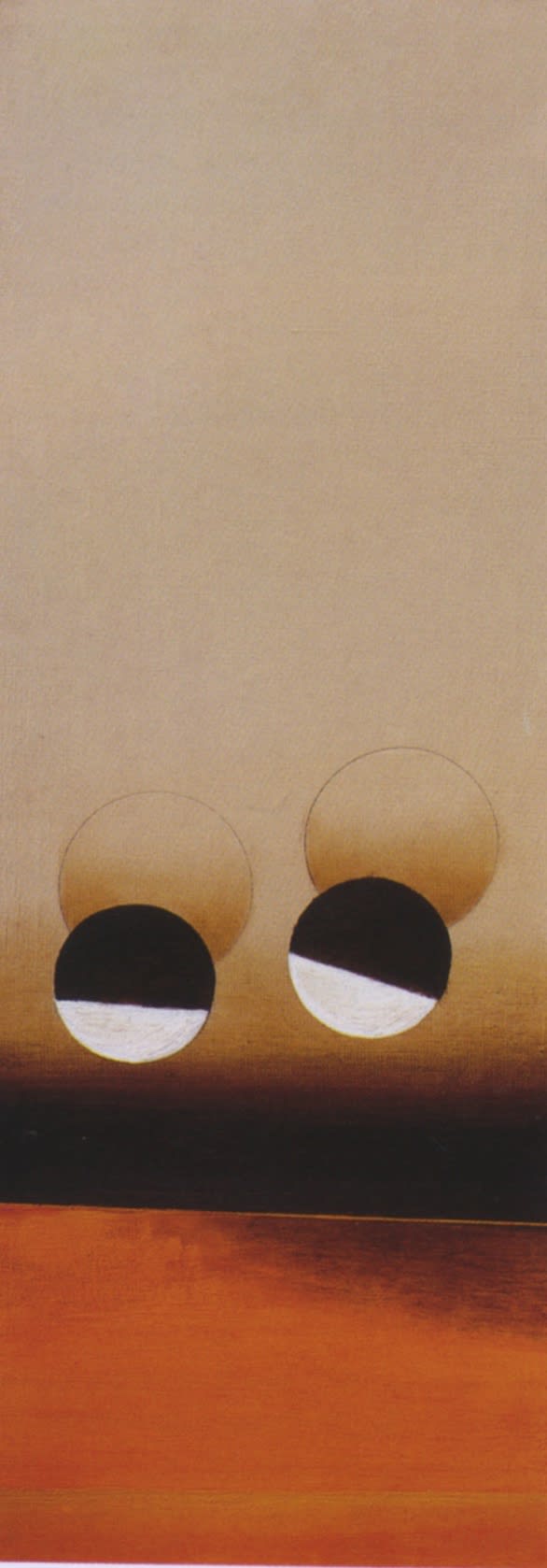 Pavel Mansurov, Tension Picturale, 1969/70, olio su tela, cm 80x30.