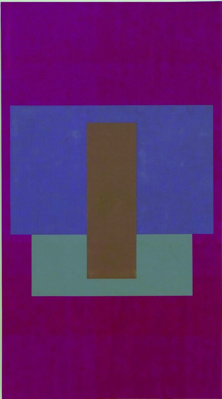 FIVE DAYS III (VIOLET GREY, GREEN GREY, BRONZE IN DARK RED), 2005, acrilico e pigmenti su tela, cm 160x90