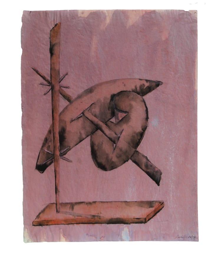 36. Laura 10/79, 1979, tecnica mista, cm 62,5X46
