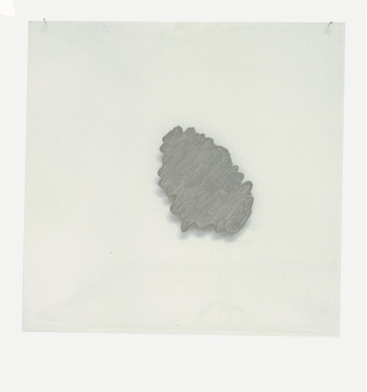 Plexiglas, 1969, pittura ad alta percentuale di metallo su plexiglas, cm. 62,5x62,5