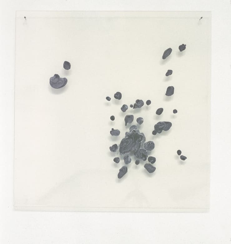 Plexiglas, 1969, pittura ad alta percentuale di metallo su plexiglas, cm 62,5x62,5