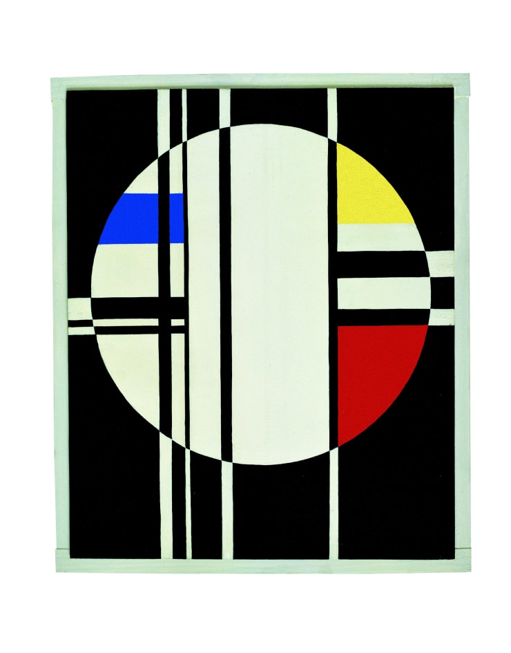 Composition n°43, 1958, olio su tavola, cm 54x44,5