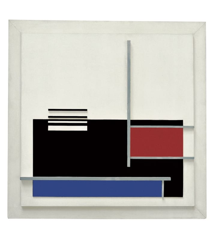 Composition n° 49, 1959, olio su rilievo su masonite, cm 98,5x98x6