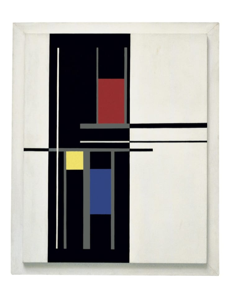 Composizione n°40 Le Perreux, 1960, olio su compensato, cm 80x100,1