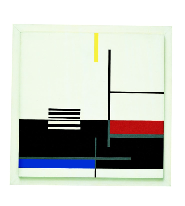 Composition n°39, 1960, olio su tavola, cm 90x90,4